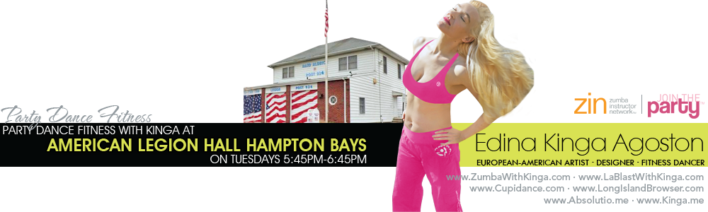 Zumba with Kinga at American Legion Hall in Hampton Bays Library Long Island New York