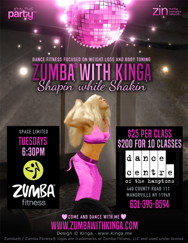 Zumba with Kinga at Dance Centre of The Hamptons