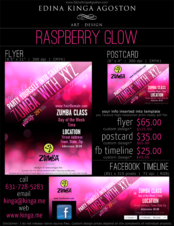 Edina Kinga Agoston Designs - Raspberry Glow