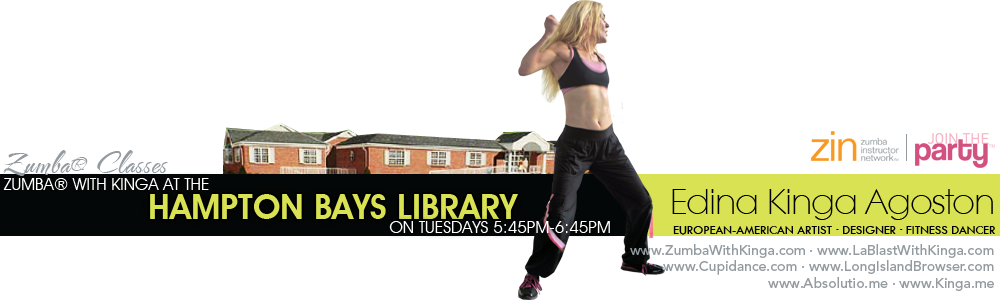 Zumba with Kinga Charismatic Zumba® Craze Cardio Dance Fitness Classes at the Hampton Bays Library Long Island New York