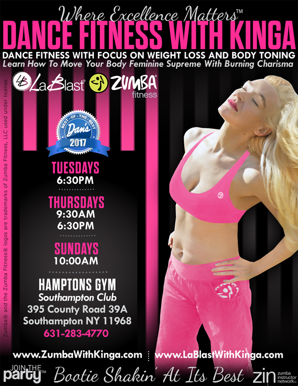 Zumba with Kinga at Hamptons Gym in Southampton Long Island Hamptons New York