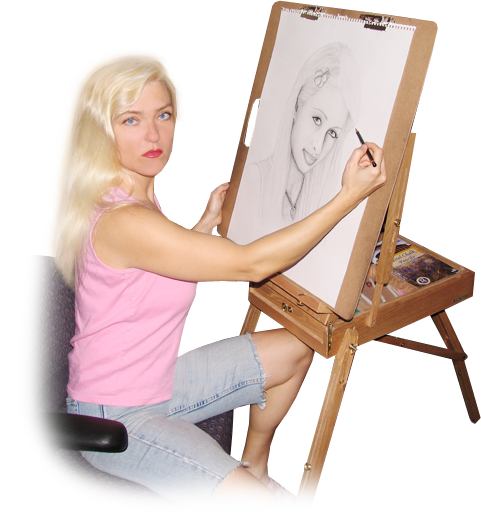 Edina Kinga Agoston - European-American Portrait Artist, Graphic Web Designer, Pianist, Vocalist, Model, Zumba Dancer