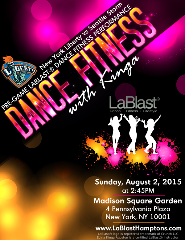 Dance Fitness with Kinga LaBlast at Madison Square Garden New York City NY