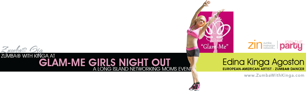 Hamptons Zumba Dancer KINGA at Long Island Networking Moms Glam-Me Girls Night Out at Mulcahy's of Wantagh on Long Island, New York