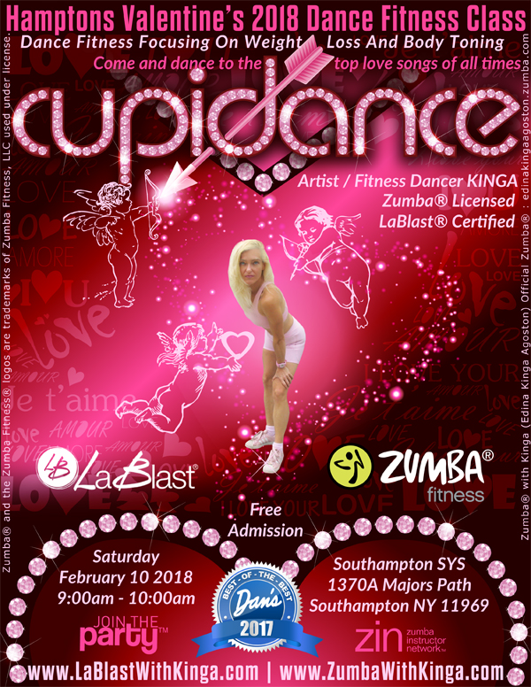 Cupidance Valentine's 2018 Dance Fitness in the Hamptons