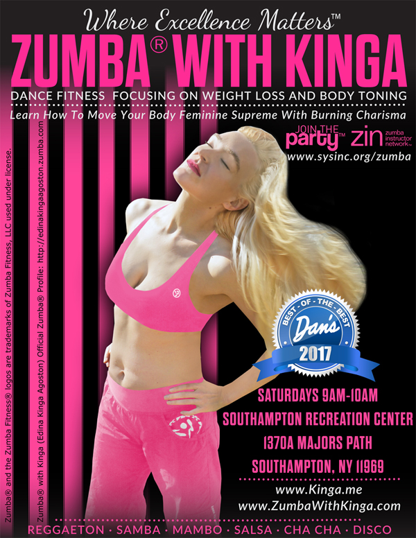 Zumba with Kinga at Southampton Youth Services Long Island Hamptons New York