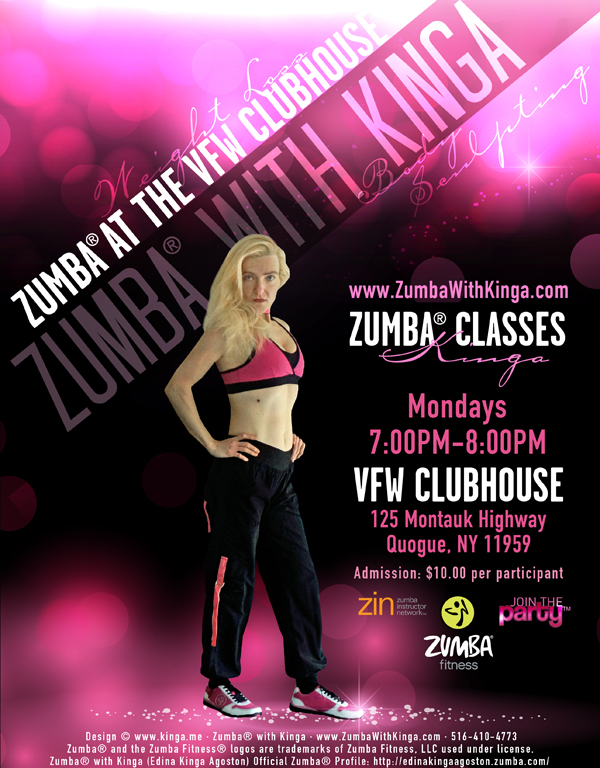 Zumba with Kinga Charismatic Zumba Craze Cardio Dance Fitness Classes at VFW Quogue in the Hamptons Long Island New York