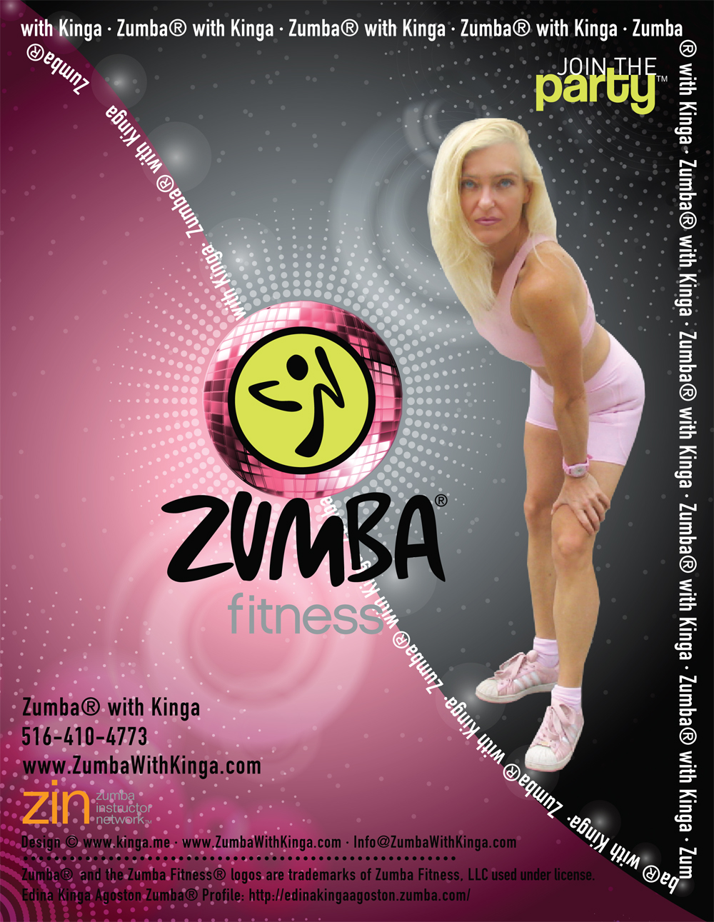 Hamptons Zumba Dancer - European American Artist Zumba Dancer Edina Kinga Agoston