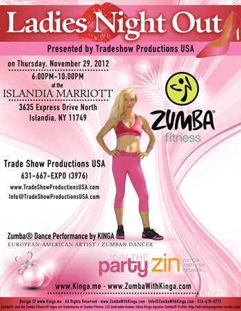 Zumba with Kinga Dance Fitness Gig - Ladies Night Out at Islandia Marriott Long Island New York